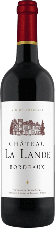 6,95 € Envío gratis | Vino tinto Ginestet Château la Lande A.O.C. Bordeaux Burdeos Francia Botella 75 cl