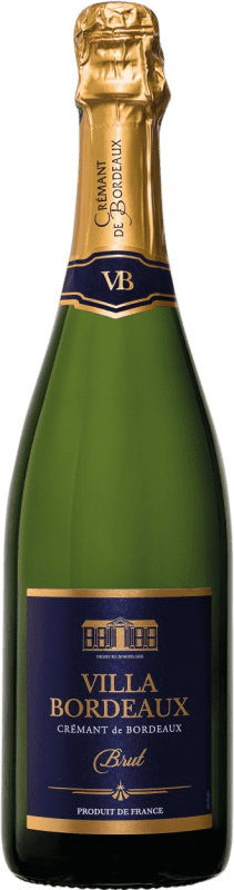 19,95 € Kostenloser Versand | Weißer Sekt Maison Le Star Brut — Herb A.O.C. Crémant de Bordeaux Bordeaux Frankreich Cabernet Franc, Sémillon, Muscadelle Flasche 75 cl Alkoholfrei
