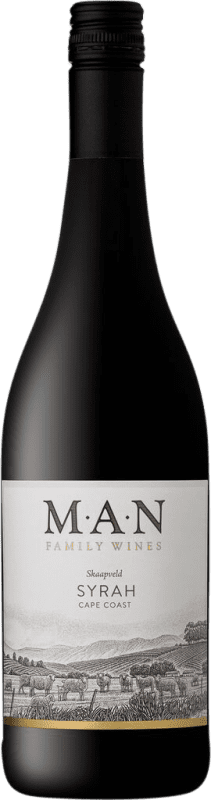 9,95 € Kostenloser Versand | Rotwein MAN Skaapveld Shiraz Südafrika Syrah, Grenache Tintorera, Mourvèdre Flasche 75 cl