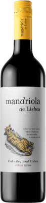 9,95 € Бесплатная доставка | Красное вино Mandriola de Lisboa Tinto I.G. Vinho Regional de Lisboa Lisboa Португалия Syrah, Touriga Nacional, Alicante Bouschet бутылка 75 cl