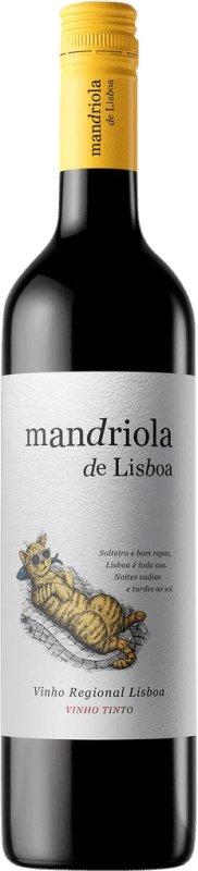 9,95 € Бесплатная доставка | Красное вино Mandriola de Lisboa Tinto I.G. Vinho Regional de Lisboa Lisboa Португалия Syrah, Touriga Nacional, Alicante Bouschet бутылка 75 cl