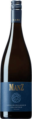 12,95 € Envío gratis | Vino Blanco Manz Kalkstein Q.b.A. Rheinhessen Rheinhessen Alemania Pinot Gris 75 cl