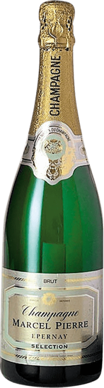 45,95 € 免费送货 | 白起泡酒 Marcel Pierre 香槟 A.O.C. Champagne 香槟酒 法国 Pinot Black, Nebbiolo, Chardonnay 瓶子 75 cl