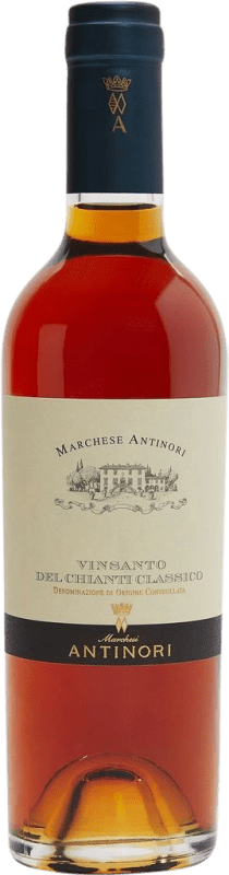 36,95 € Spedizione Gratuita | Vino Bianco Montenisa Classico D.O.C. Vin Santo del Chianti Italia Malvasia, Nebbiolo Mezza Bottiglia 37 cl