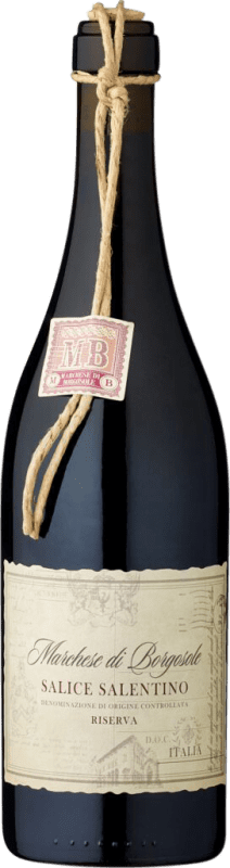 10,95 € Free Shipping | Red Wine Marchese di Borgosole Reserve D.O.C. Salice Salentino Italy Malvasía, Negroamaro Bottle 75 cl