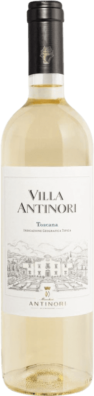 7,95 € Бесплатная доставка | Белое вино Marchesi Antinori Bianco I.G.T. Toscana Тоскана Италия Malvasía, Trebbiano, Pinot Grey, Pinot White, Riesling Renano Половина бутылки 37 cl