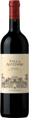 188,95 € Бесплатная доставка | Красное вино Marchesi Antinori Rosso I.G.T. Toscana Тоскана Италия Merlot, Syrah, Cabernet Sauvignon, Sangiovese Имперская бутылка-Mathusalem 6 L