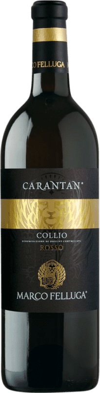 36,95 € Бесплатная доставка | Красное вино Marco Felluga Carantan Rosso D.O.C. Collio Goriziano-Collio Италия Merlot, Cabernet Sauvignon, Cabernet Franc бутылка 75 cl