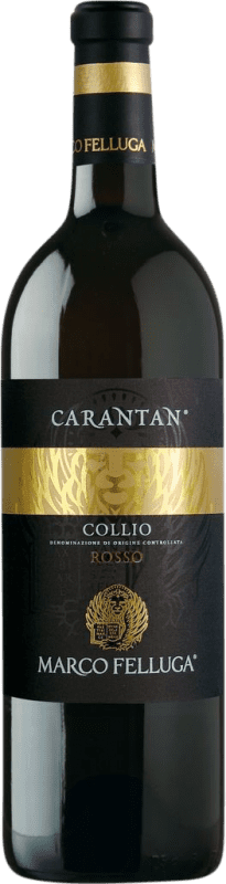 37,95 € Envío gratis | Vino Tinto Marco Felluga Carantan D.O.C. Collio Italia Merlot, Cabernet Sauvignon, Cabernet Franc 75 cl