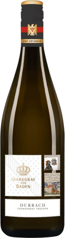 19,95 € Envío gratis | Vino Blanco Markgraf von Baden Brinauer Trocken — Seco VDP Ortswein — Vino de Village Baden Alemania Chardonnay Botella 75 cl