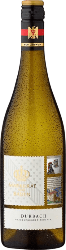19,95 € Envío gratis | Vino Blanco Markgraf von Baden Brinauer Trocken — Seco VDP Ortswein — Vino de Village Baden Alemania Pinot Gris Botella 75 cl