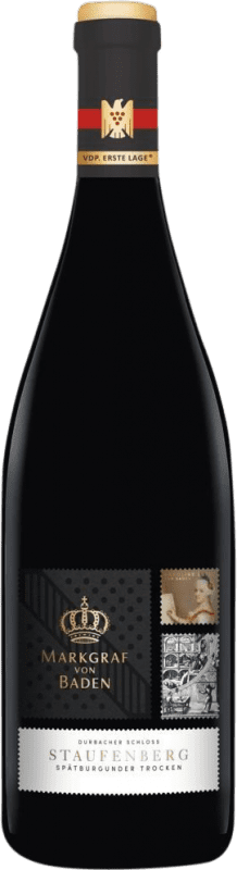 29,95 € Free Shipping | Red wine Markgraf von Baden Durbacher Schloss Staufenberg Dry V.D.P. Erste Lage Baden Germany Pinot Black Bottle 75 cl