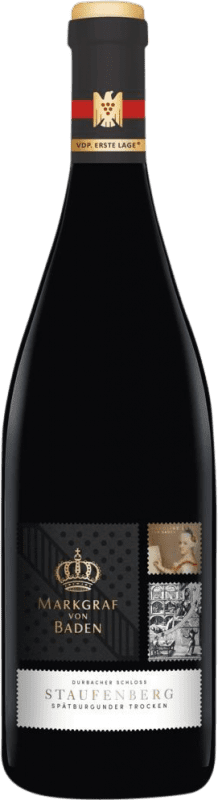 31,95 € Envío gratis | Vino Tinto Markgraf von Baden Durbacher Schloss Staufenberg Trocken — Seco VDP Erste Lage — 1er Premier Cru Baden Alemania Pinot Negro Botella 75 cl
