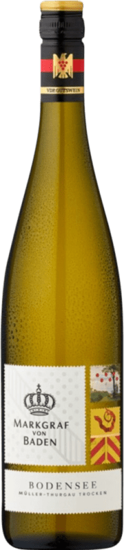 14,95 € Envío gratis | Vino blanco Markgraf von Baden Seco V.D.P. Gutswein Baden Alemania Müller-Thurgau Botella 75 cl