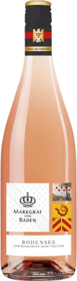 13,95 € 免费送货 | 玫瑰酒 Markgraf von Baden Bodensee Rosé 干 V.D.P. Gutswein Baden 德国 Pinot Black 瓶子 75 cl