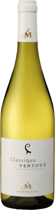 9,95 € Envío gratis | Vino Blanco Marrenon Classique — Clásico A.O.C. Côtes du Ventoux Rhône Francia Garnacha, Roussanne, Clairette Botella 75 cl