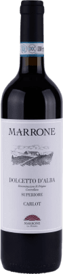 16,95 € 免费送货 | 红酒 Marrone Carlot D.O.C.G. Dolcetto d'Alba 意大利 Dolcetto 瓶子 75 cl