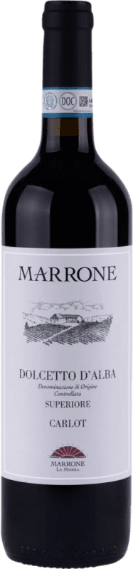 16,95 € 免费送货 | 红酒 Marrone Carlot D.O.C.G. Dolcetto d'Alba 意大利 Dolcetto 瓶子 75 cl