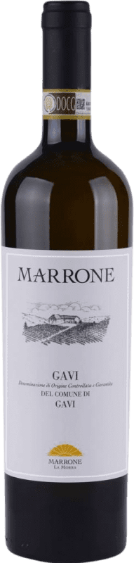 17,95 € Spedizione Gratuita | Vino Bianco Marrone D.O.C.G. Cortese di Gavi Piemonte Italia Cortese 75 cl