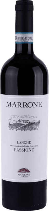 19,95 € Envío gratis | Vino Tinto Marrone Passione D.O.C. Langhe Italia Nebbiolo, Barbera 75 cl