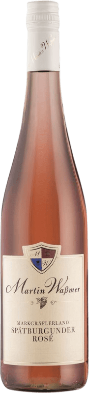 11,95 € 免费送货 | 玫瑰酒 Martin Waßmer Kabinett Rosé 半干半甜 I.G. Baden Baden 德国 Pinot Black 瓶子 75 cl