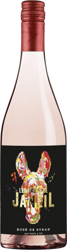 10,95 € Envio grátis | Vinho Rosé Mas Janeil Les Hauts Rosé I.G.P. Vin de Pays d'Oc Bordeaux França Syrah 75 cl