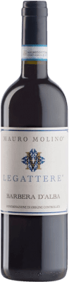 42,95 € Бесплатная доставка | Красное вино Mauro Molino Legattere D.O.C. Barbera d'Alba Пьемонте Италия Barbera бутылка 75 cl