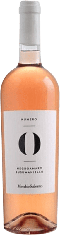 13,95 € 免费送货 | 玫瑰酒 MenhirSalento Numero 0 Rosato Zero I.G.T. Salento 意大利 Nebbiolo, Negroamaro 瓶子 75 cl