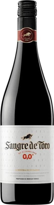 10,95 € Spedizione Gratuita | Vino Rosso Miguel Torres Sangre de Toro D.O. Catalunya Catalogna Spagna Bottiglia 75 cl Senza Alcol