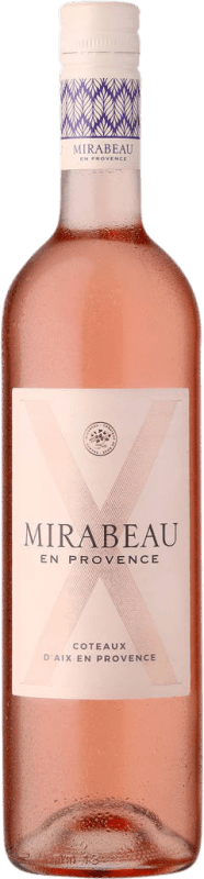 10,95 € 免费送货 | 玫瑰酒 Le Mirabeau X Rosé A.O.C. Côtes de Provence 法国 Syrah, Grenache, Cinsault 瓶子 75 cl