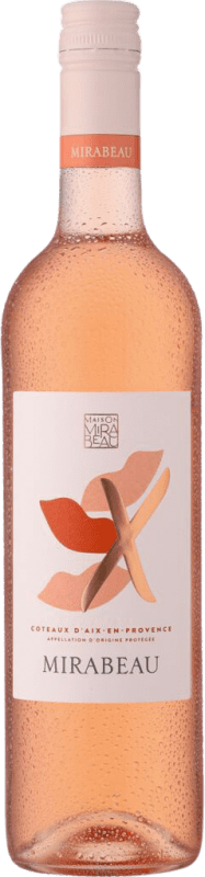 14,95 € Kostenloser Versand | Rosé-Wein Le Mirabeau X Rosé A.O.C. Côtes de Provence Frankreich Syrah, Grenache, Cinsault Flasche 75 cl