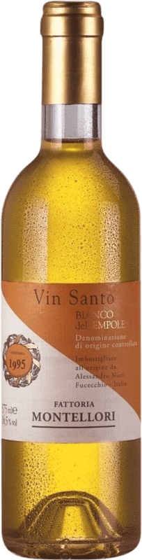 34,95 € Envío gratis | Vino Generoso Fortificado Montellori Vin Santo D.O.C. Bianco dell'Empolese Toscana Italia Trebbiano Botella Medium 50 cl