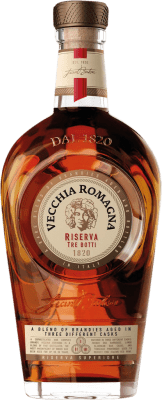 59,95 € Envio grátis | Brandy Conhaque Montenegro Vecchia Romagna Tre Botti I.G.T. Emilia Romagna Emília-Romanha Itália 10 Anos Garrafa 70 cl