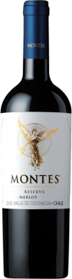 16,95 € Free Shipping | Red Wine Montes Reserve — Aged I.G. Valle Central Central Valley Chile Merlot 75 cl