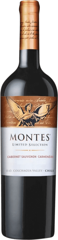 15,95 € Spedizione Gratuita | Vino Rosso Montes Cabernet Sauvignon Carmenère Selezione, Edizione Limitata I.G. Valle Central Central Valley Chile Cabernet Sauvignon, Carmenère Bottiglia 75 cl
