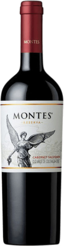 7,95 € 免费送货 | 红酒 Montes 预订 I.G. Valle Central 中央谷地 智利 Merlot, Cabernet Sauvignon 半瓶 37 cl