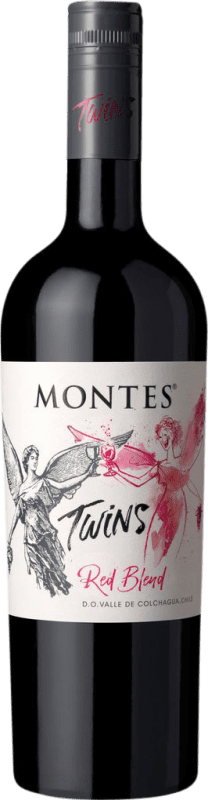 15,95 € Бесплатная доставка | Красное вино Montes Twins I.G. Valle Central Центральная долина Чили Tempranillo — Темпранильо, Cabernet Sauvignon — Каберне Совиньон, Nebbiolo — Неббиоло, Carmenère — Карменер Бутылка 75 cl