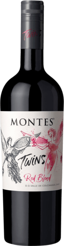 14,95 € 送料無料 | 赤ワイン Montes Twins I.G. Valle Central セントラルバレー チリ Tempranillo, Cabernet Sauvignon, Nebbiolo, Carmenère ボトル 75 cl