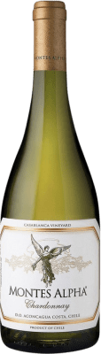 15,95 € Бесплатная доставка | Белое вино Montes Alpha I.G. Valle Central Центральная долина Чили Chardonnay бутылка 75 cl