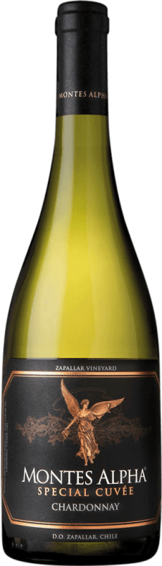 28,95 € Envoi gratuit | Vin Blanc Montes Alpha Cuvée, Spécial I.G. Valle de Casablanca Valle de Leyda Chili Chardonnay Bouteille 75 cl