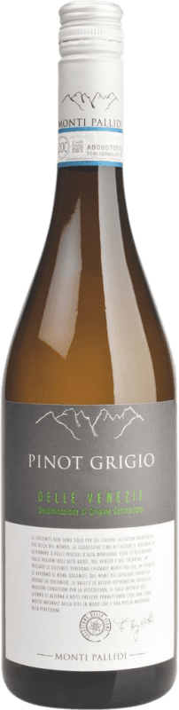 9,95 € Spedizione Gratuita | Vino bianco Monti Pallidi I.G.T. Vigneti delle Dolomiti Trentino Italia Pinot Grigio Bottiglia 75 cl