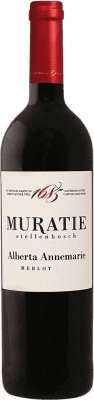 16,95 € 送料無料 | 赤ワイン Muratie Estate Alberta Annemarie I.G. Stellenbosch ステレンボッシュ 南アフリカ Merlot ボトル 75 cl