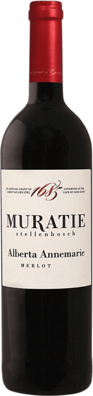 22,95 € 免费送货 | 红酒 Muratie Estate Alberta Annemarie I.G. Stellenbosch 斯泰伦博斯 南非 Merlot 瓶子 75 cl