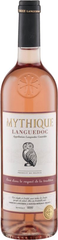 6,95 € Kostenloser Versand | Rosé-Wein Mythique Rosé A.O.C. Languedoc Languedoc Frankreich Grenache, Nebbiolo, Cinsault Flasche 75 cl