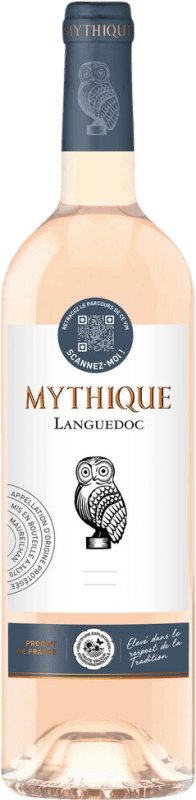 9,95 € Envio grátis | Vinho rosé Mythique Rosé A.O.C. Languedoc Languedoc França Grenache, Nebbiolo, Cinsault Garrafa 75 cl