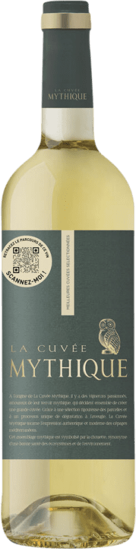 8,95 € Spedizione Gratuita | Vino bianco Mythique La Cuvée Blanc I.G.P. Vin de Pays d'Oc Linguadoca-Rossiglione Francia Grenache Bianca, Viognier, Marsanne, Bourboulenc Bottiglia 75 cl