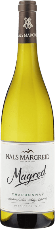 25,95 € Бесплатная доставка | Белое вино Nals Margreid Magred D.O.C. Südtirol Alto Adige Tirol del Sur Италия Chardonnay — Шардоне Бутылка 75 cl