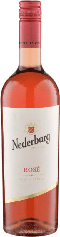 9,95 € 免费送货 | 玫瑰酒 Nederburg Rosé W.O. Western Cape Western Cape South Coast 南非 Merlot, Cabernet Sauvignon, Nebbiolo, Pinotage 瓶子 75 cl