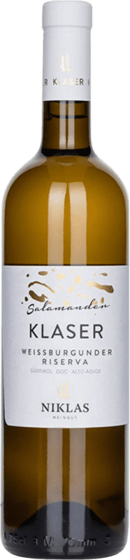 21,95 € Envio grátis | Vinho branco Niklaserhof Klaser Salamander Reserva D.O.C. Südtirol Alto Adige Alto Adige Itália Pinot Branco Garrafa 75 cl