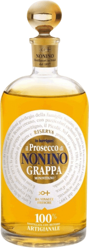 48,95 € Kostenloser Versand | Grappa Nonino Il Prosecco Monovitigno im Barrique Gereift Friaul-Julisch Venetien Italien Glera Flasche 70 cl